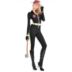Womens XL Sexy Fire fighter Costume